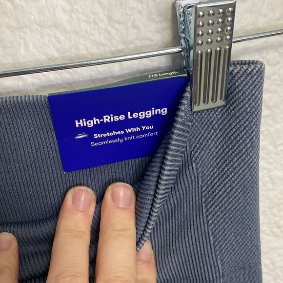 Joy Lab womens leggings size medium 7/8 length slate blue - Picture 3 of 6